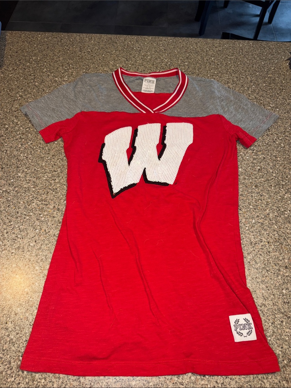 PINK Victoria's Secret y2k Wisconsin Badgers Shirt